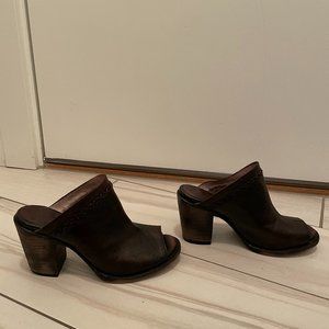 Freebird Bambi High Heel Mule brown leather size 9